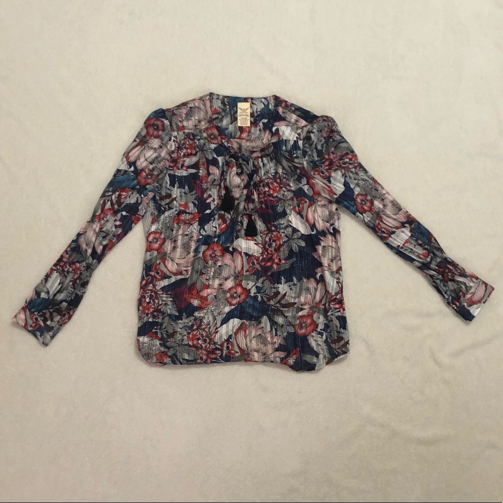 Tie up blouse
